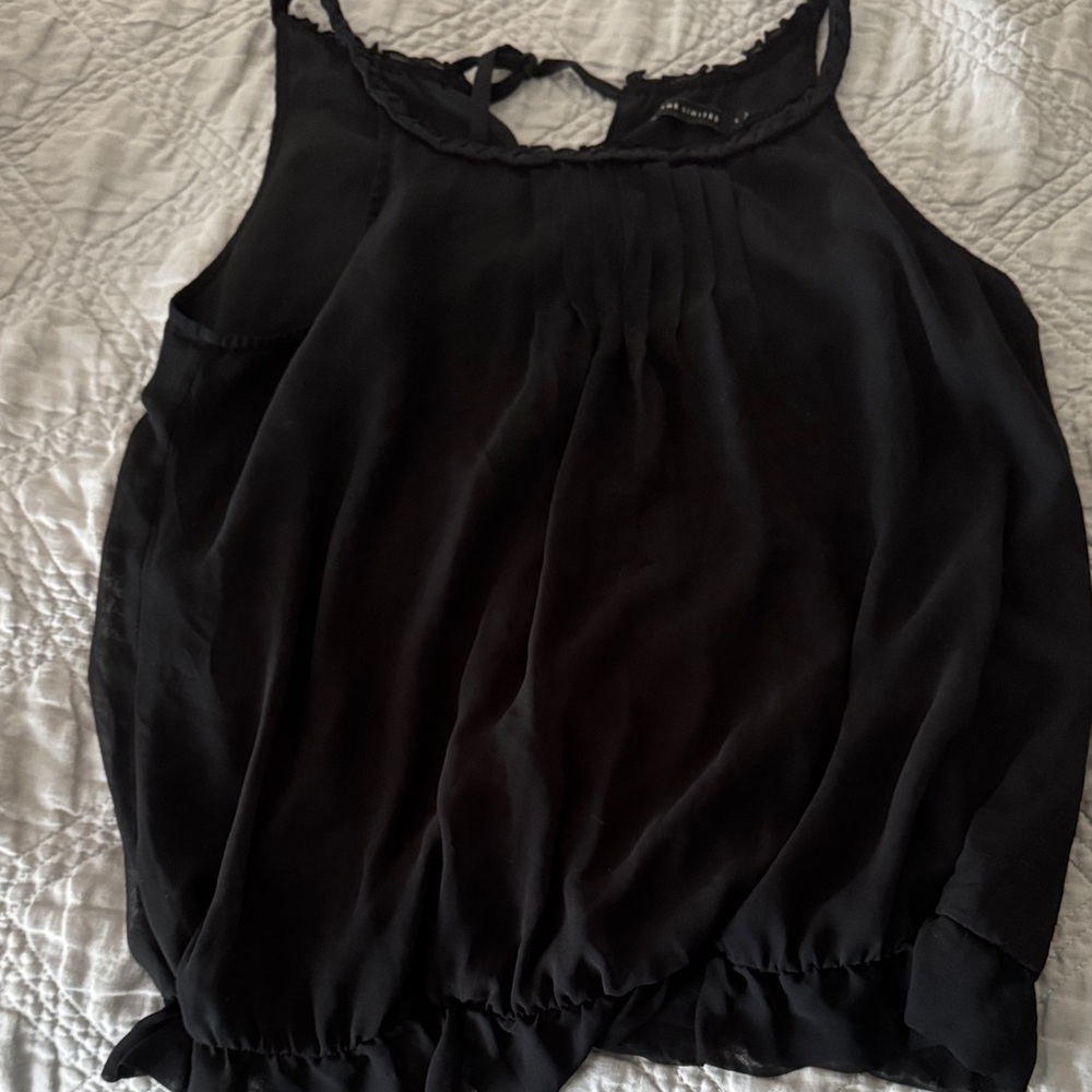 The Limited Black Sleeveless Tank Top